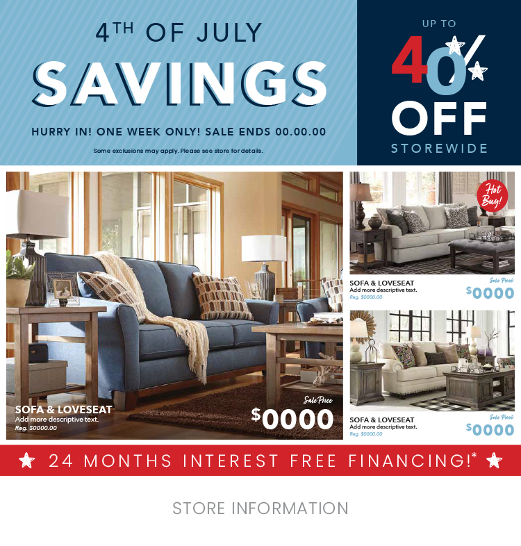 4TH of July Savings