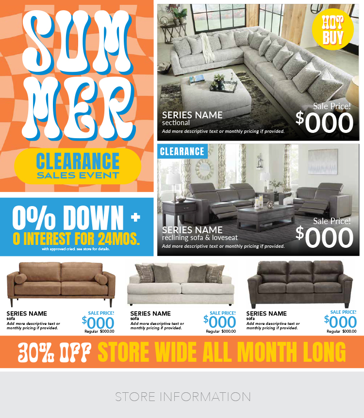 Summer Clearance Sale